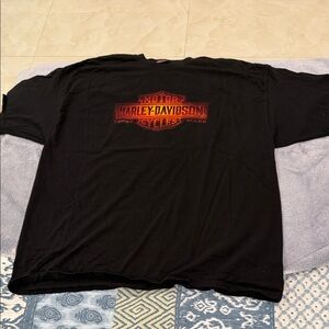 Harley-Davidson Black and Red Men's Tee